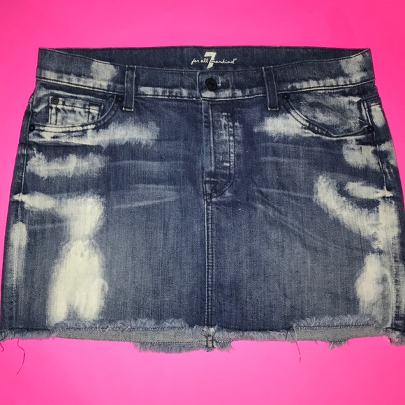 7 For All Mankind Dresses & Skirts - 7 For All Mankind Denim Mini Skirt C5